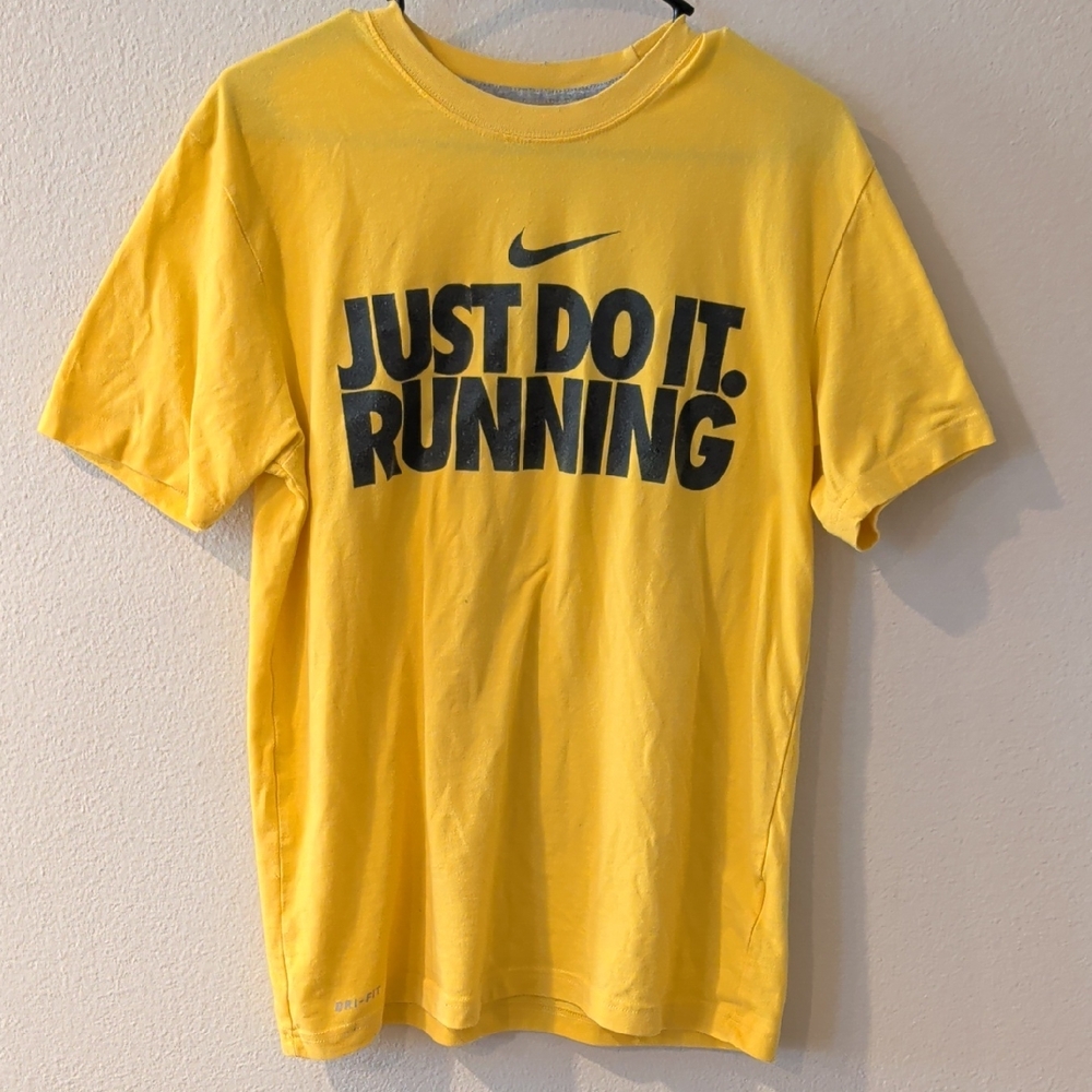 Nike Yellow T-Shirt with Black Print